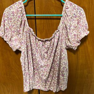 American Eagle Flower Blouse